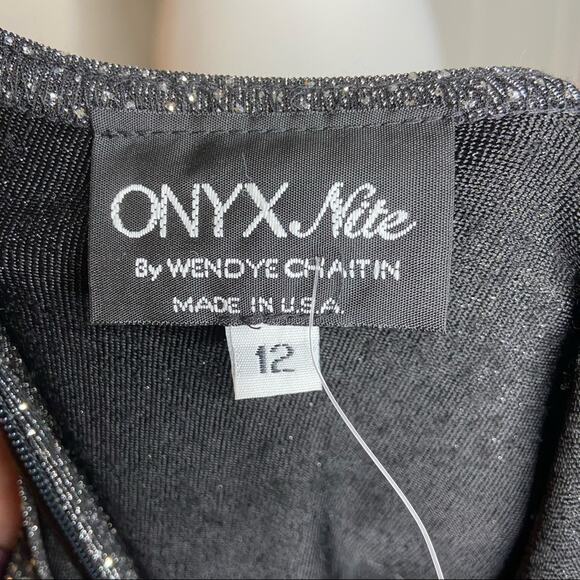 NWT Onyx Nite by Wendye Chaitin Sparkle Dress (Size 12) - Picture 7 of 8